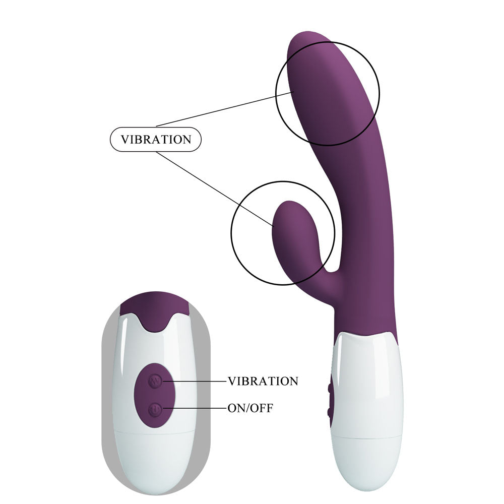 Party Up Ben Classic Vibe Purple Purple 20 Cm Rabbit Vibrator
