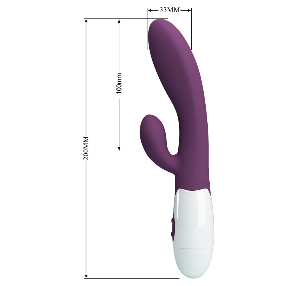 Party Up Ben Classic Vibe Purple Purple 20 Cm Rabbit Vibrator