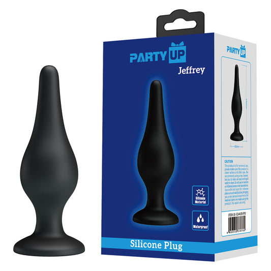 Party Up Jeffrey Butt Plug Black 14 Cm Butt Plug
