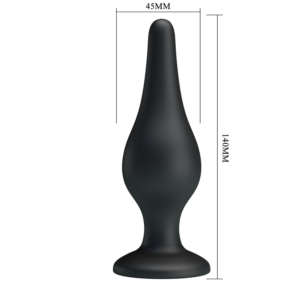 Party Up Jeffrey Butt Plug Black 14 Cm Butt Plug