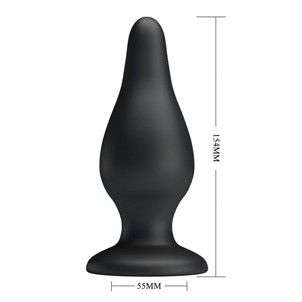 Party Up Jeremy Butt Plug Black 15.4 Cm Butt Plug