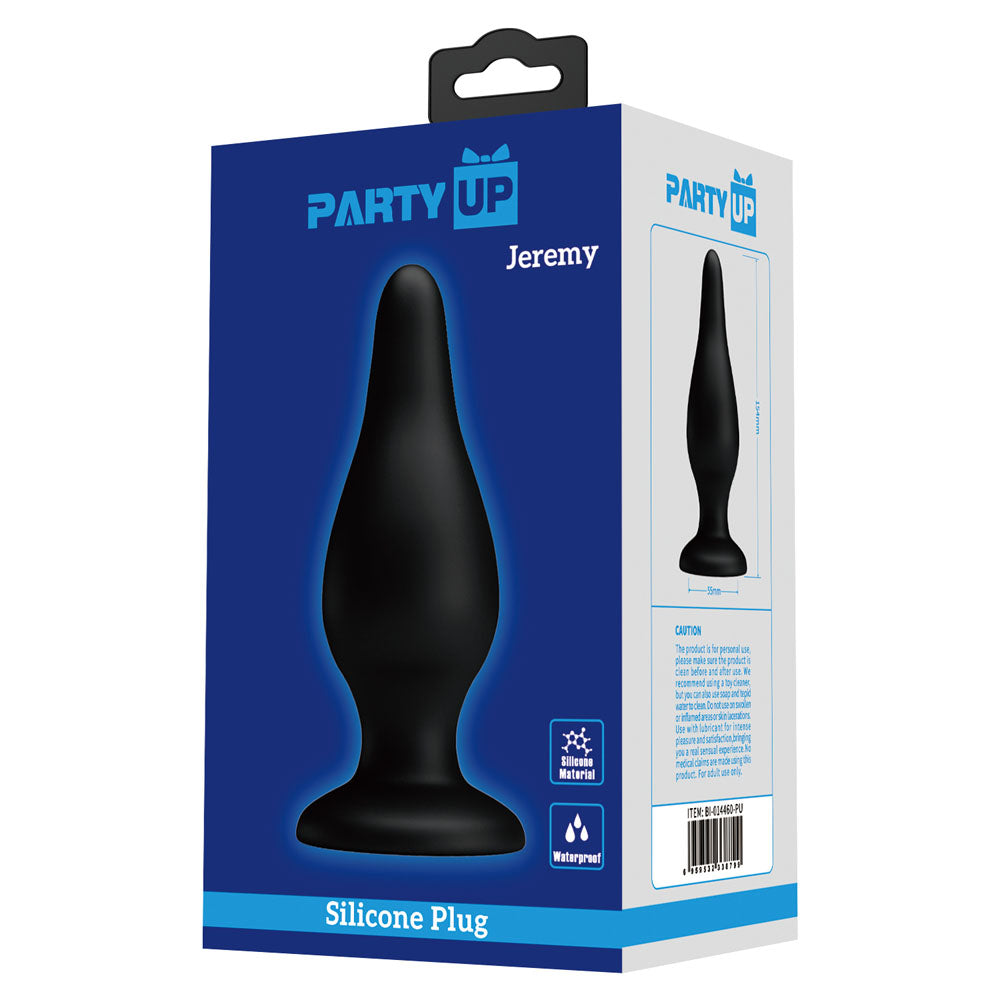 Party Up Jeremy Butt Plug Black 15.4 Cm Butt Plug
