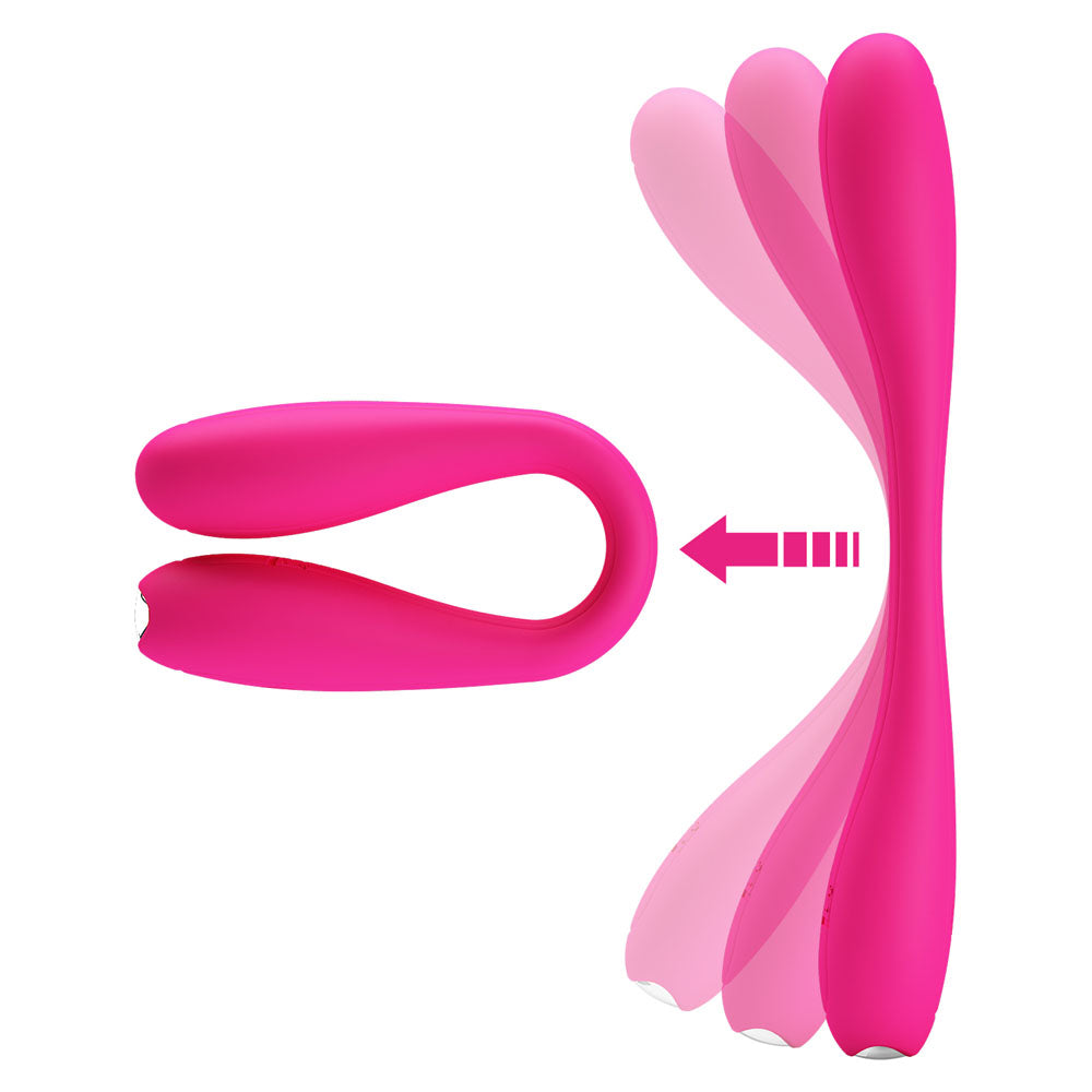 Party Up Frank Bendable Vibe Pink Pink 17.1 Cm Bendable Vibrator