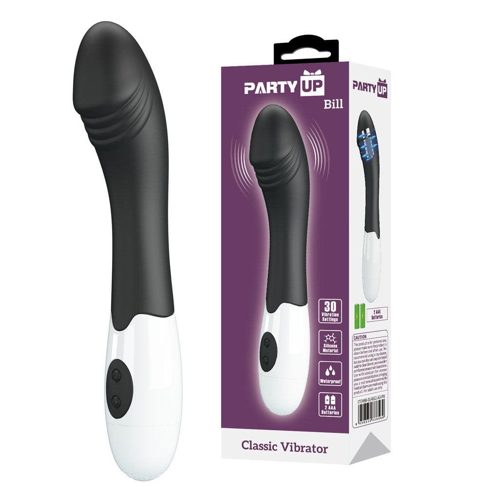 Party Up Bill Classic Vibe Black Black 19 Cm Vibrator