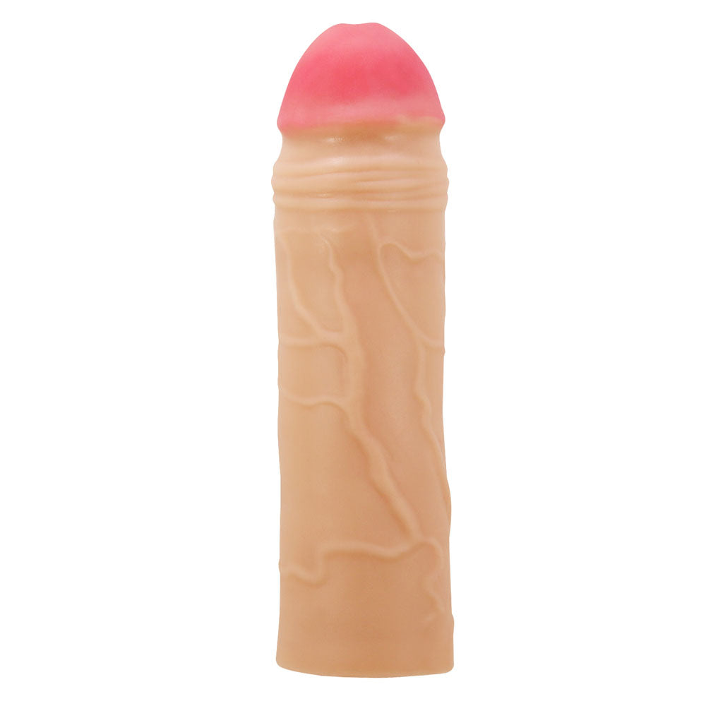 Party Up Parker 2 Inch Extender Sleeve Flesh 2 Inch Penis Extender Sleeve