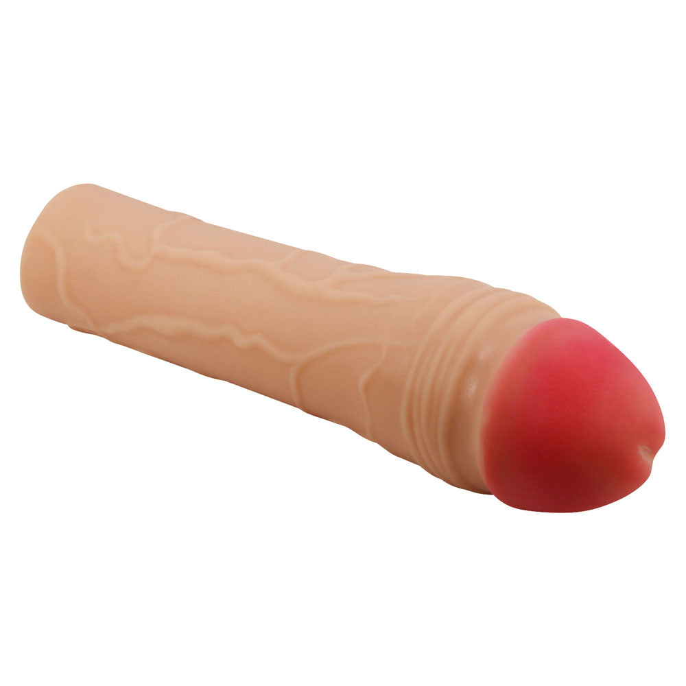 Party Up Parker 2 Inch Extender Sleeve Flesh 2 Inch Penis Extender Sleeve