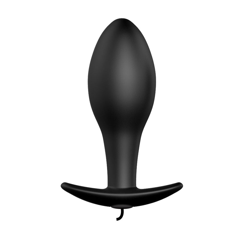 Party Up Jason Vibrating Anal Plug Black 8.5 Cm Vibrating Butt Plug With Remote