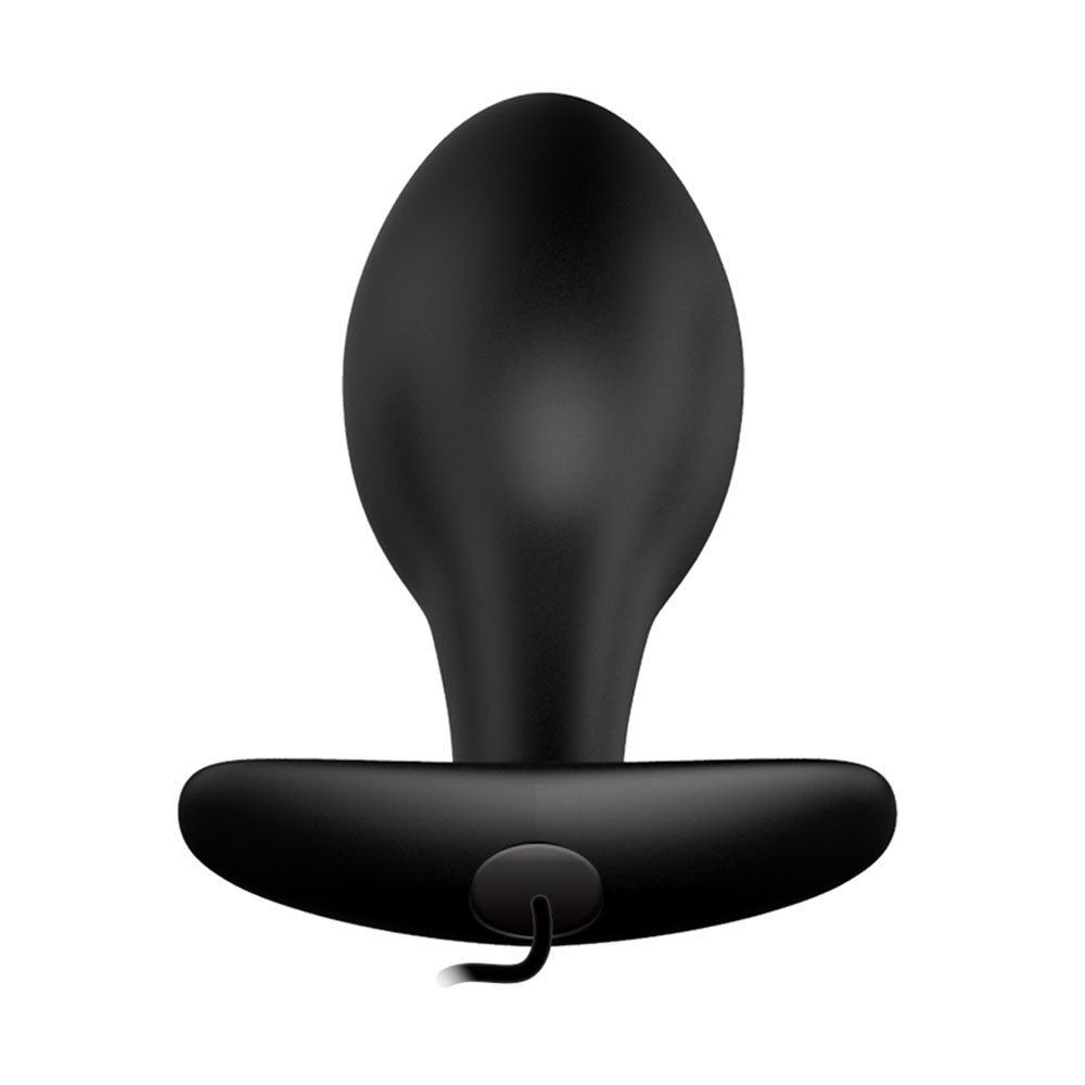 Party Up Jason Vibrating Anal Plug Black 8.5 Cm Vibrating Butt Plug With Remote