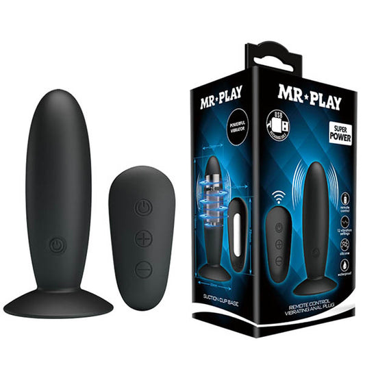 Mr Play Remote Control Vibrating Anal Plug Black Usb Rechargeable Vibrating Butt Plug With Wireless Remote