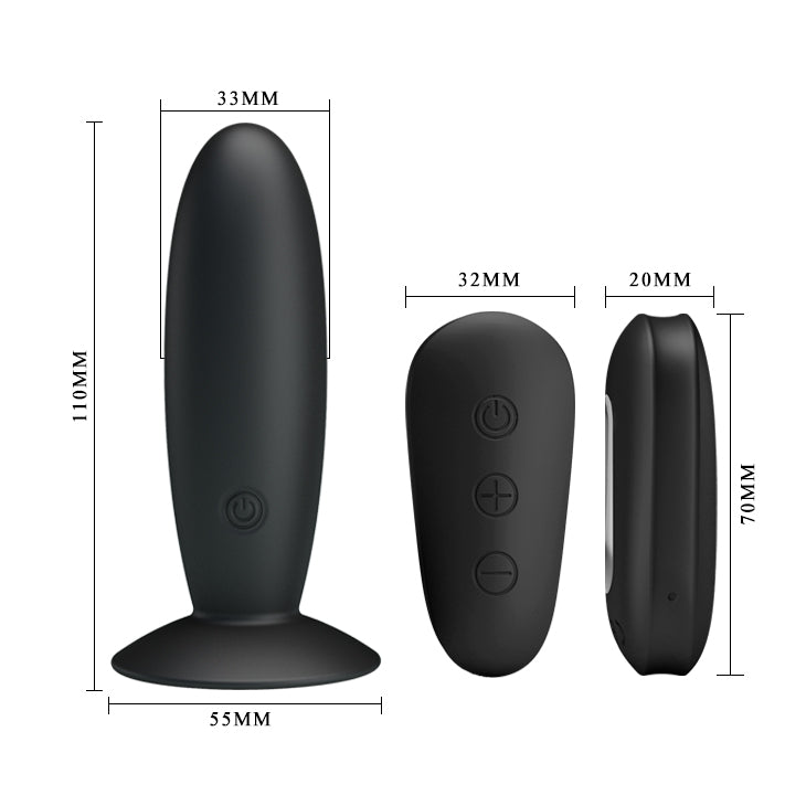 Mr Play Remote Control Vibrating Anal Plug Black Usb Rechargeable Vibrating Butt Plug With Wireless Remote
