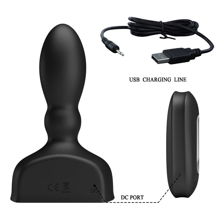 Mr Play Inflatable Anal Plug Black Usb Rechargeable Inflatable Anal Plug With Wireless Remote