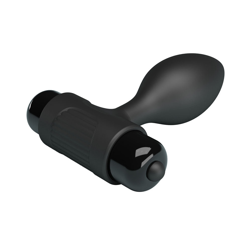 Party Up Ken Vibrating Butt Plug Black 8.6 Cm Vibrating Butt Plug