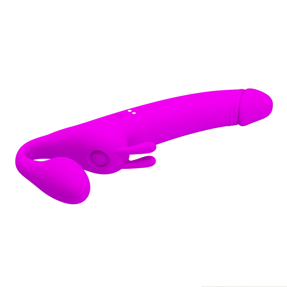 Party Up Oliver Strapless Strap On Purple 28.3 Cm Usb Rechargeable Strapless Strap On