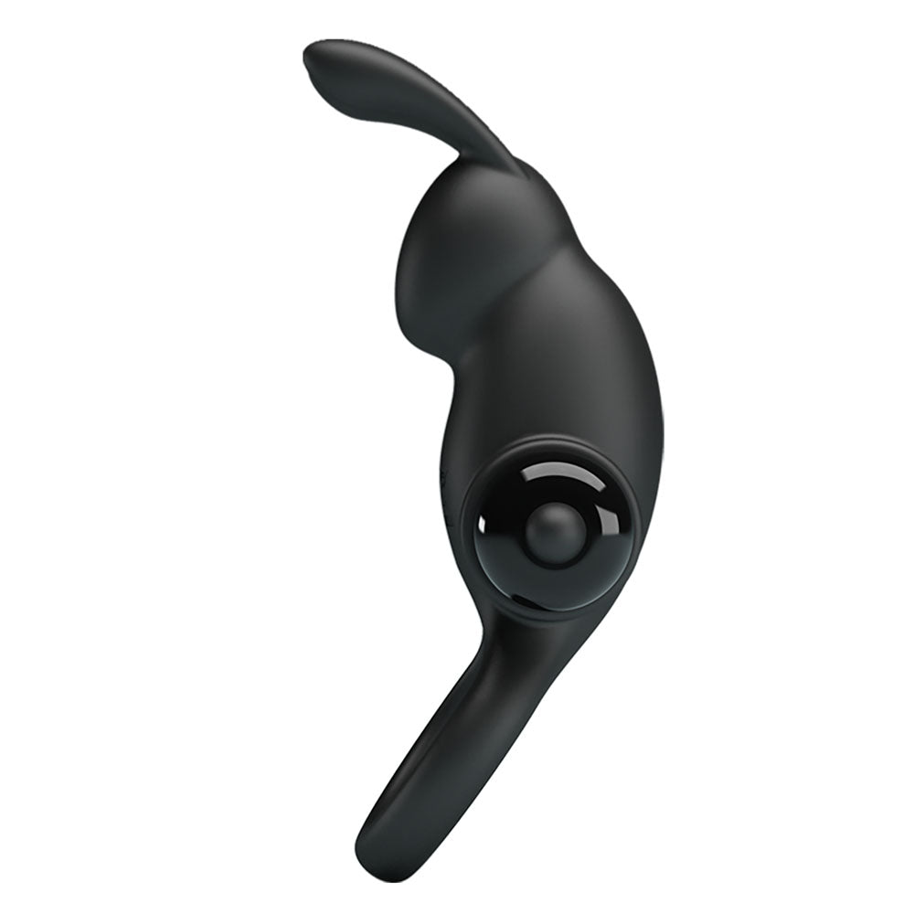 Party Up Larry Vibrating Cock Ring Black Vibrating Cock Ring