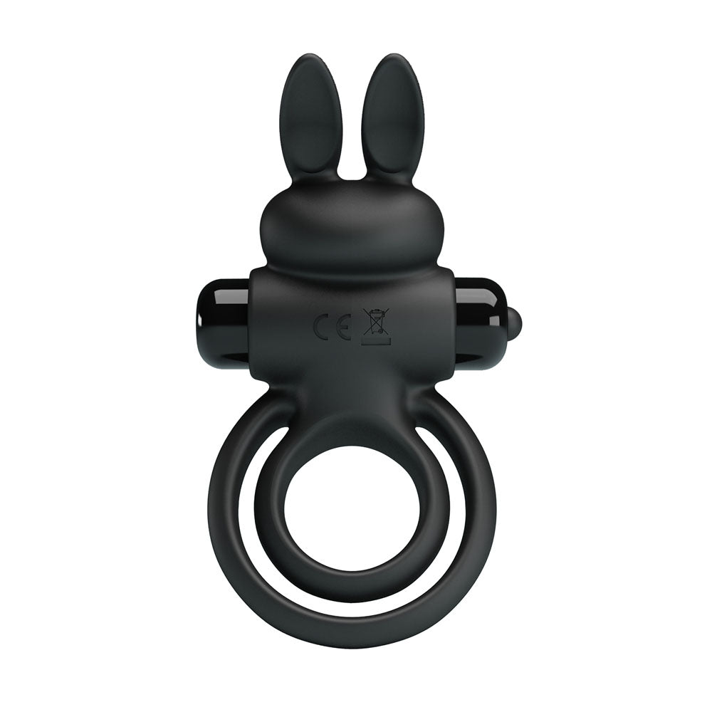 Party Up Lawrence Vibrating Cock Ring Black Vibrating Cock & Balls Ring