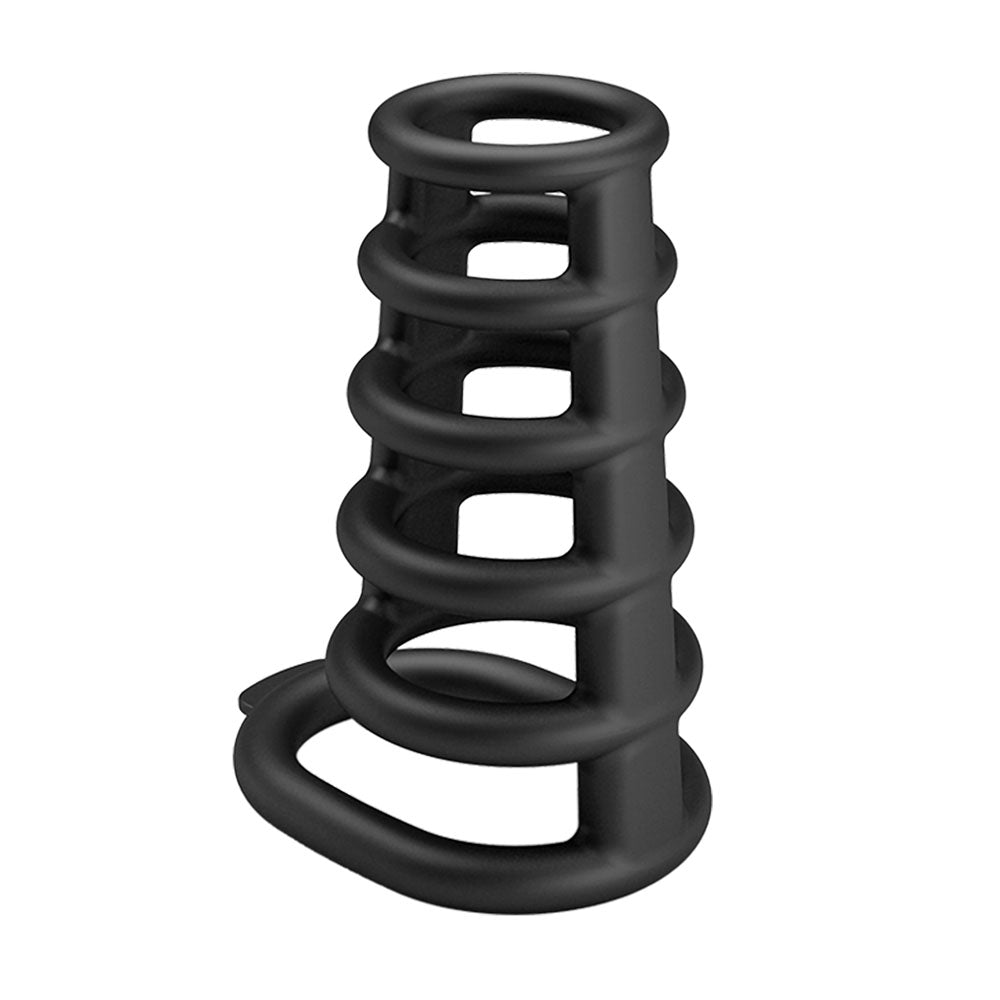 Party Up Kim Cock Cage Black Cock Ring Cage