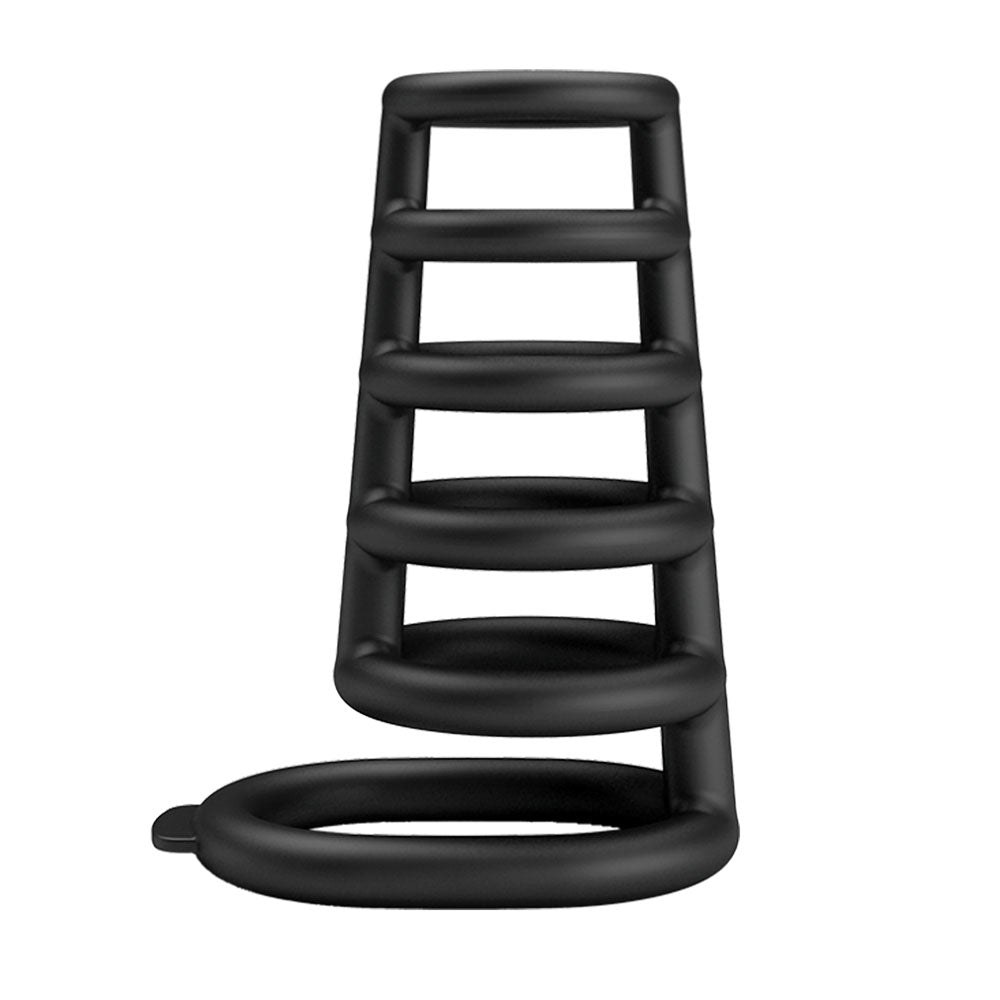 Party Up Kim Cock Cage Black Cock Ring Cage