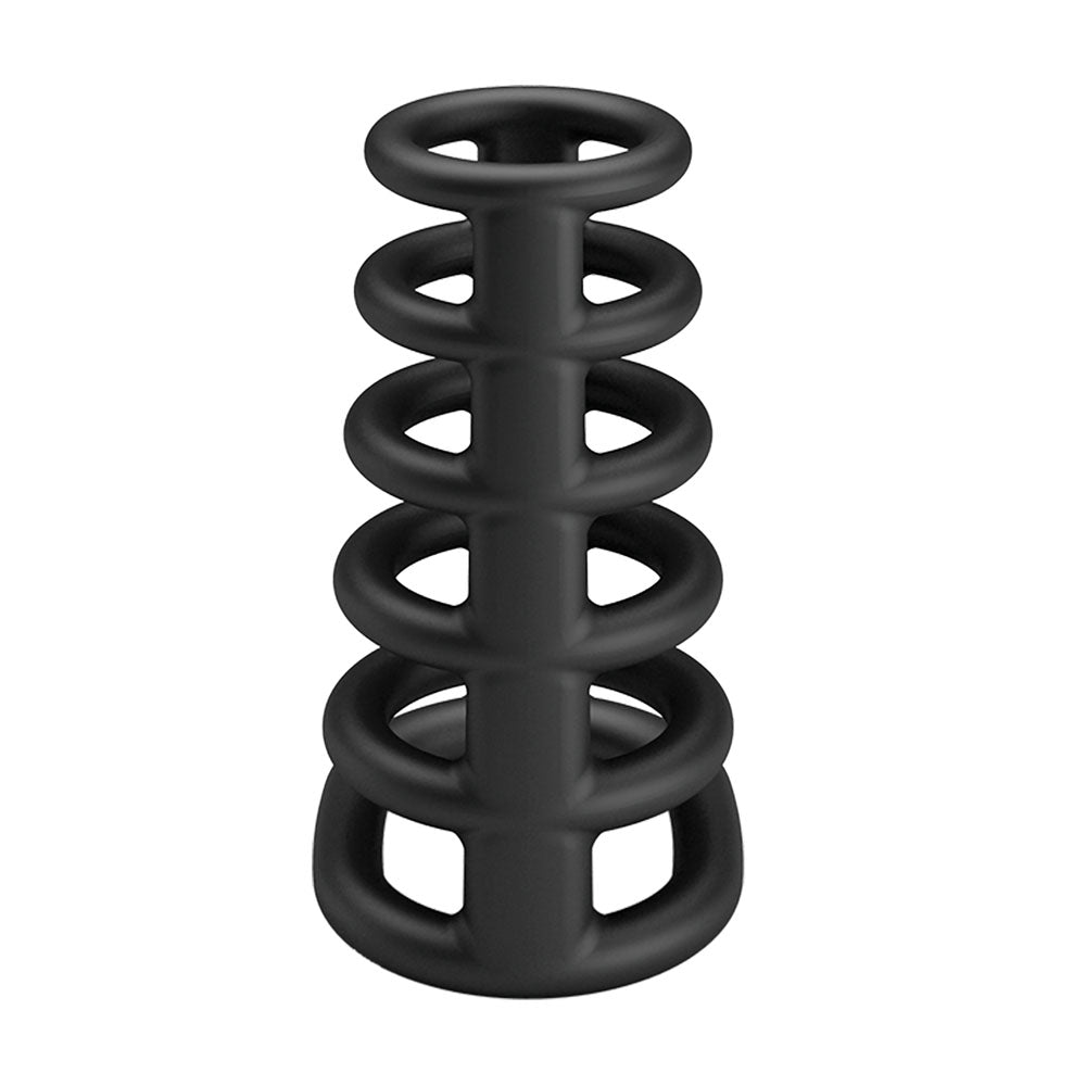 Party Up Kim Cock Cage Black Cock Ring Cage