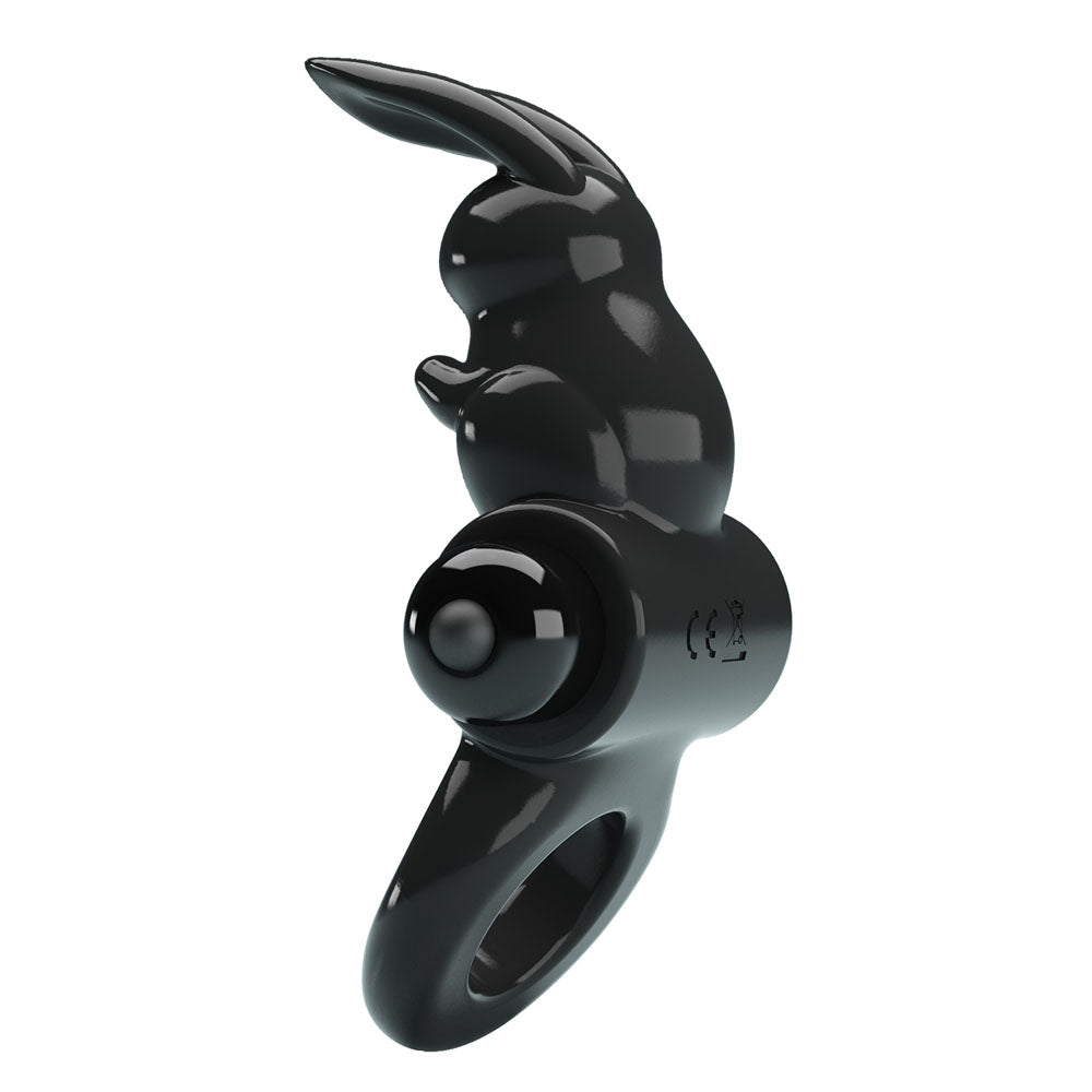Party Up Leo Vibrating Cock Ring Black Vibrating Cock Ring