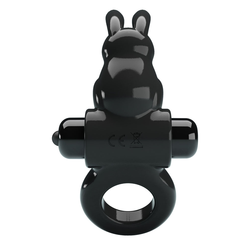 Party Up Leo Vibrating Cock Ring Black Vibrating Cock Ring