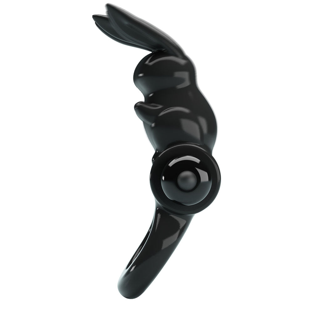 Party Up Leo Vibrating Cock Ring Black Vibrating Cock Ring