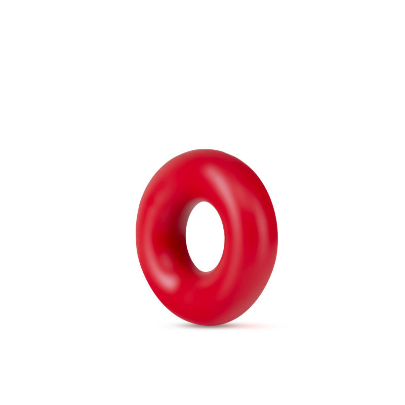 Stay Hard Donut Rings Oversized Red Large Cock Rings Set Of 2