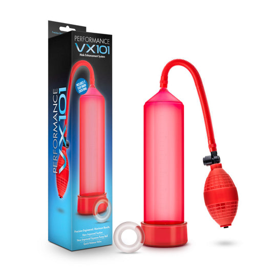 Performance Vx101 Male Enhancement Pump Red Penis Pump