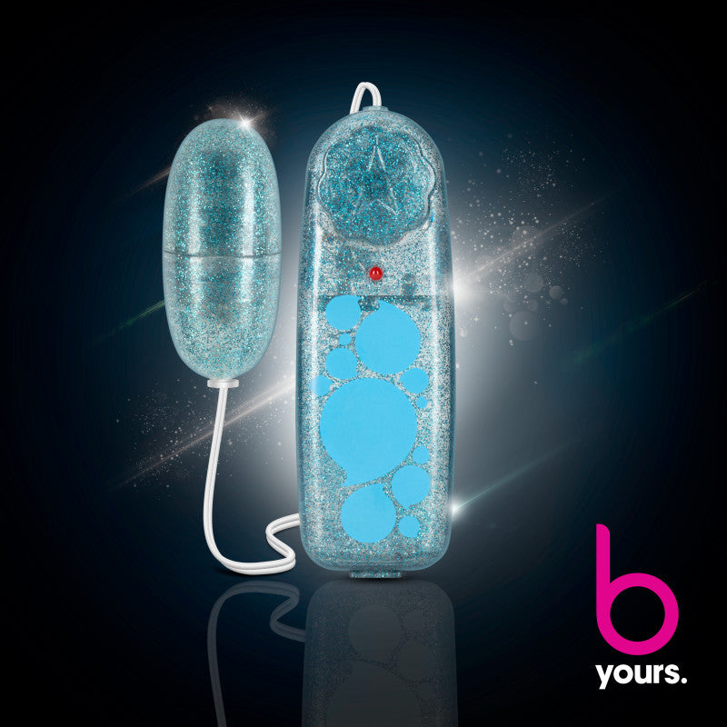 B Yours Glitter Power Bullet Blue Glitter Blue 5.5 Cm Bullet