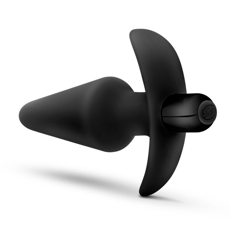 Anal Adventures Platinum Vibrating Plug Black 12.7 Cm (5'') Vibrating Butt Plug