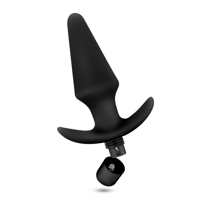 Anal Adventures Platinum Vibrating Plug Black 12.7 Cm (5'') Vibrating Butt Plug