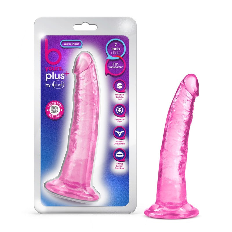 B Yours Plus Lust N Thrust Pink Pink 19 Cm (7.5'') Dong