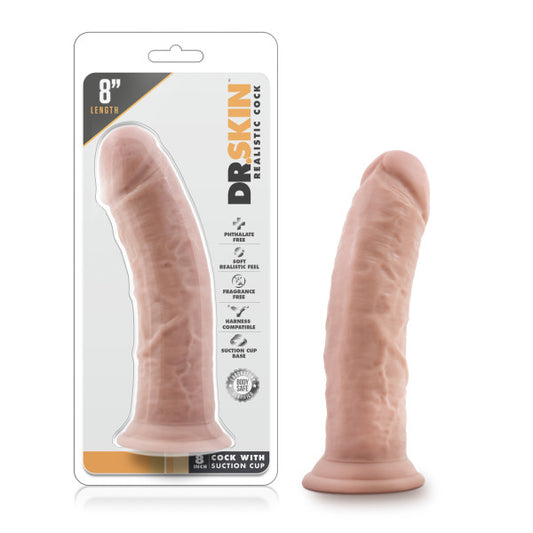 Dr. Skin 8'' Cock With Suction Cup Flesh 20.3 Cm Dong