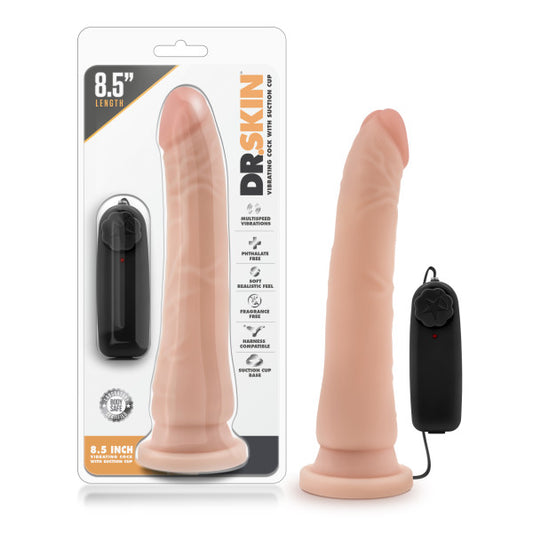 Dr. Skin 8.5'' Vibrating Realistic Cock Flesh 21.6 Cm Vibrating Dong