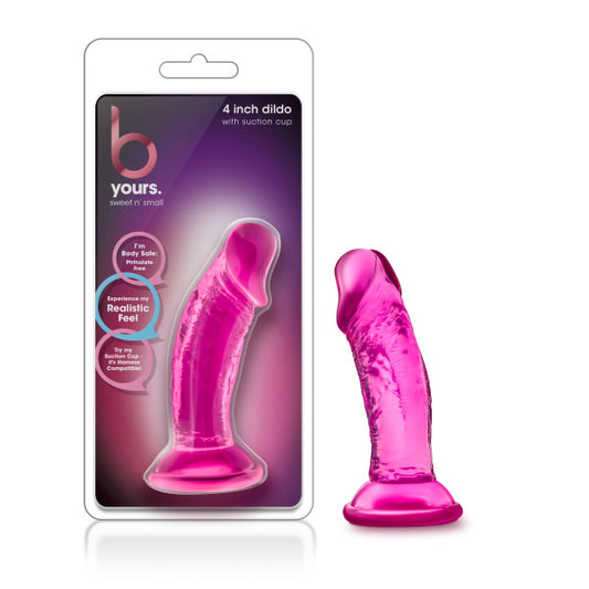 B Yours Sweet N Small 4'' Dildo Pink 10 Cm Dong