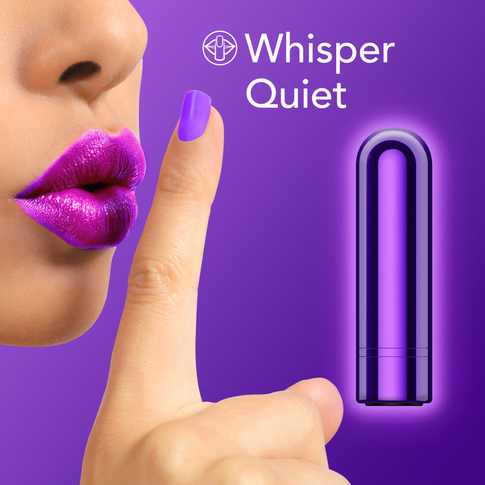 Kool Vibes Rechargeable Mini Bullet Grape Purple 6.4 Cm Usb Rechargeable Bullet