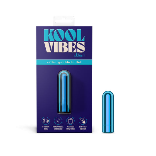 Kool Vibes Rechargeable Mini Bullet Blueberry Blueberry 6.4 Cm Usb Rechargeable Bullet