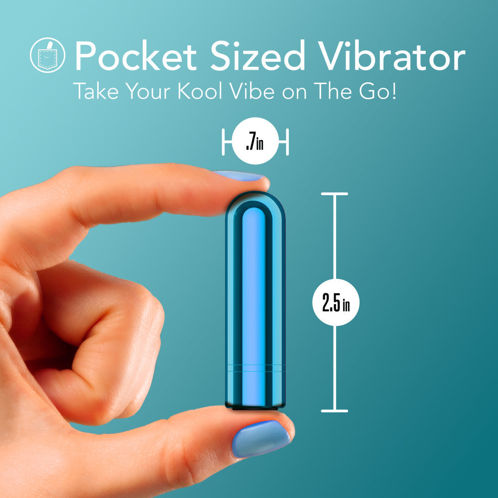 Kool Vibes Rechargeable Mini Bullet Blueberry Blueberry 6.4 Cm Usb Rechargeable Bullet