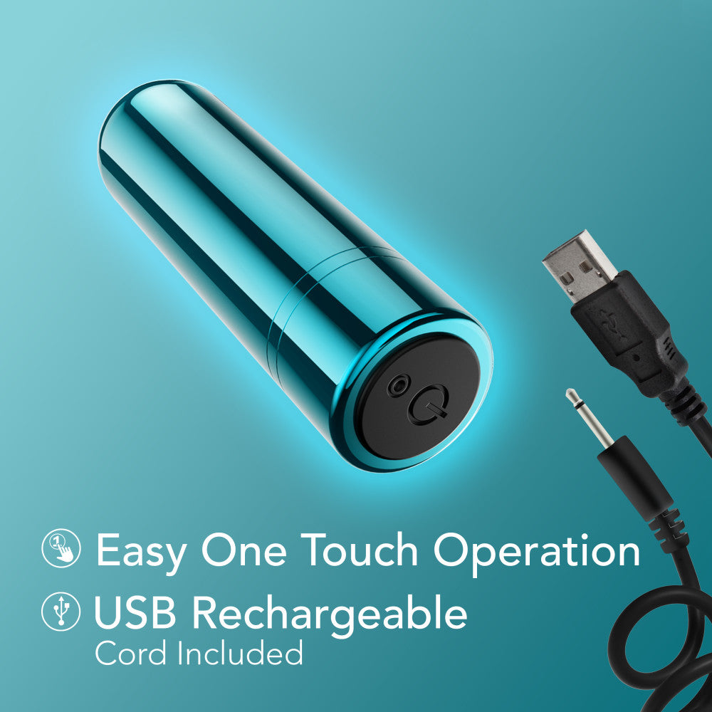 Kool Vibes Rechargeable Mini Bullet Blueberry Blueberry 6.4 Cm Usb Rechargeable Bullet