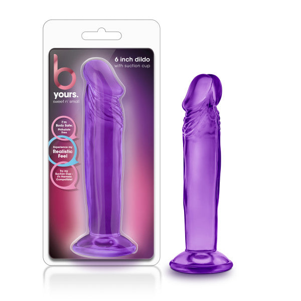 B Yours Sweet N Small 6'' Dildo Purple 15.2 Cm Dong