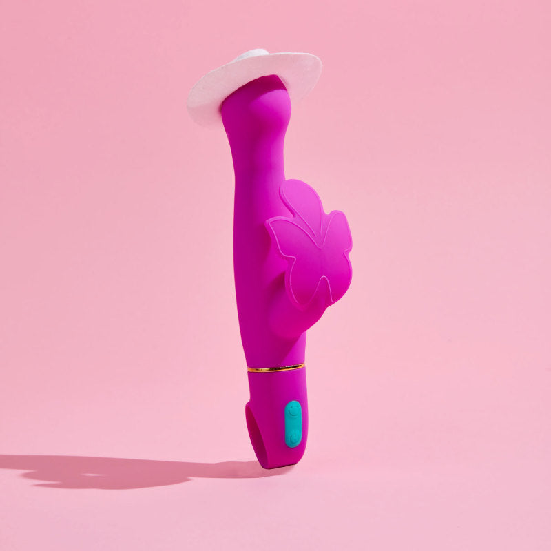 Aria Naughty Af Plum 18.4 Cm Butterfly Vibrator