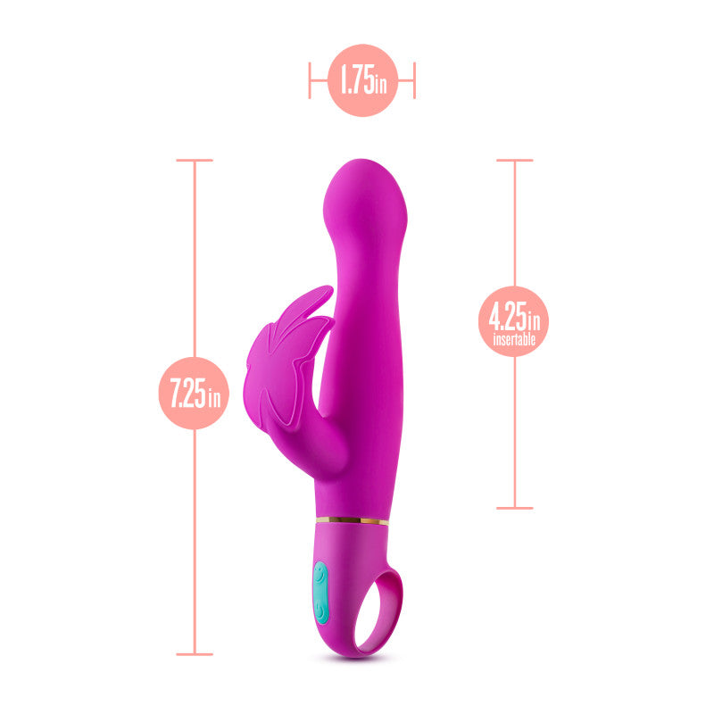 Aria Naughty Af Plum 18.4 Cm Butterfly Vibrator