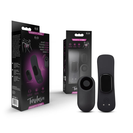 Temptasia Remote Control Panty Vibe Black Usb Rechargeable Panty Vibe