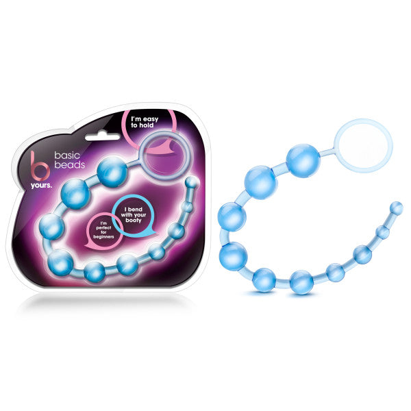 B Yours Basic Beads Blue 32 Cm (12.75'') Anal Beads