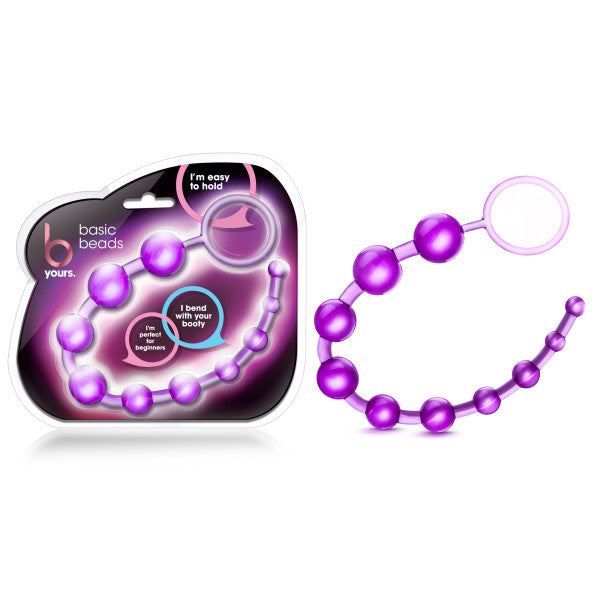 B Yours Basic Beads Purple 32 Cm (12.75'') Anal Beads