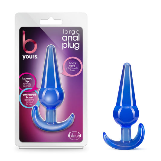 B Yours Large Anal Plug Blue 12.2 Cm Butt Plug