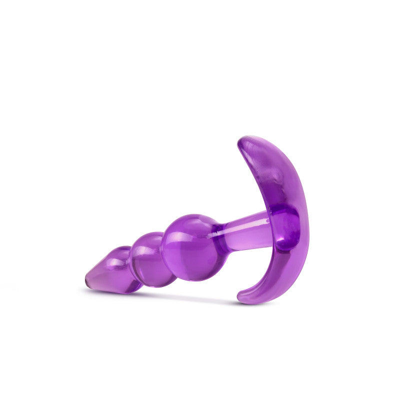 B Yours Triple Bead Anal Plug Purple 9.5 Cm Butt Plug