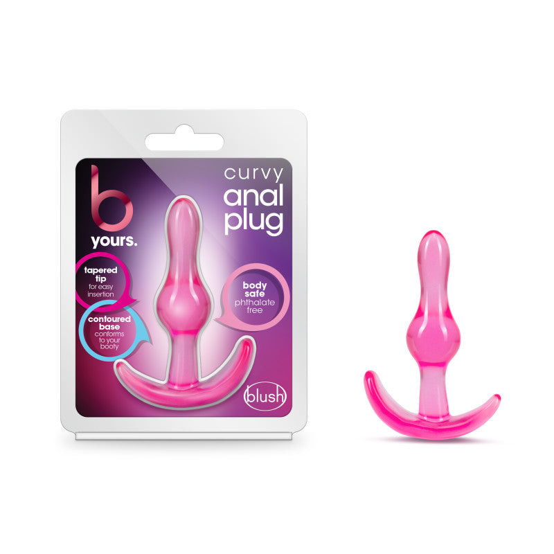 B Yours Curvy Anal Plug Pink 8.9 Cm Butt Plug