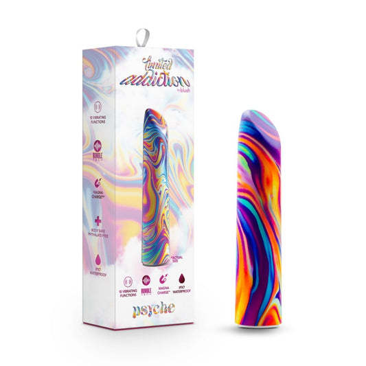 Limited Addiction Psyche Power Vibe Rainbow 10.2 Cm Usb Rechargeable Bulet