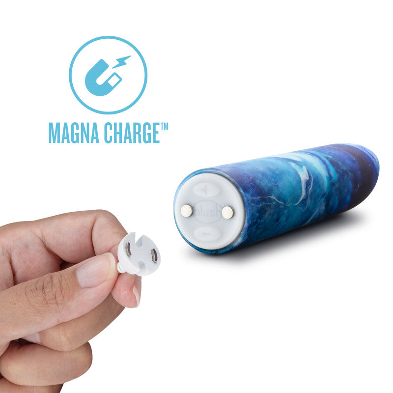 Limited Addiction Mesmerize Power Vibe Azure Blue 10.2 Cm Usb Rechargeable Bullet