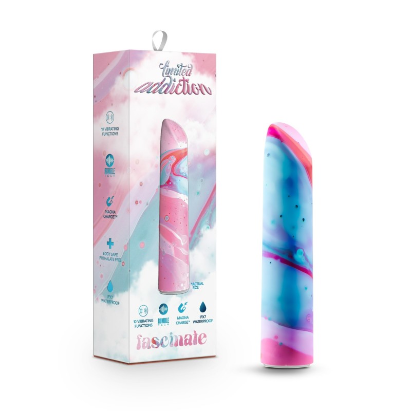 Limited Addiction Fascinate Power Vibe Peach 10.2 Cm Usb Rechargeable Bullet